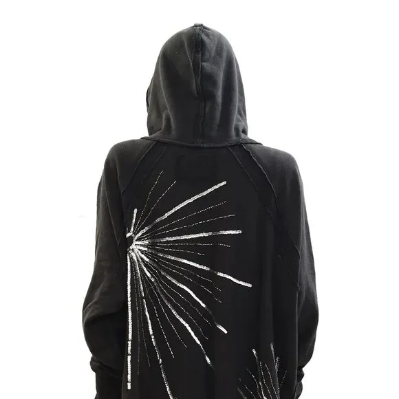 Free People We The Free In The Light Hoodie Top Oversized Embellished XL 278126